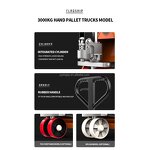 Hand Pallet Truck Manufacturer - OEM 2 Ton Capacity with Anti-slip Rubber Handle