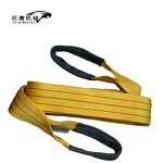 Flat Webbing Sling Manufacturer - OEM 2 Ton Polyester Nylon Folded Eye EN1492-1