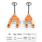 Hand Pallet Truck Manufacturer - OEM 2 Ton Capacity with Anti-slip Rubber Handle