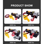 Electric Winch Manufacturer - OEM Portable 12V 3000lb for Boat Anchor Steel Rope