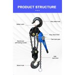 Hand Lever Block Manufacturer - OEM Lever Chain Block 1.5 Ton 1.5m Lever Block