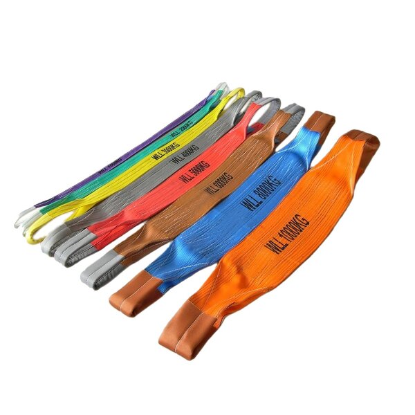 Round Webbing Sling Manufacturer - OEM 10 Ton Industrial Safety Web Sling
