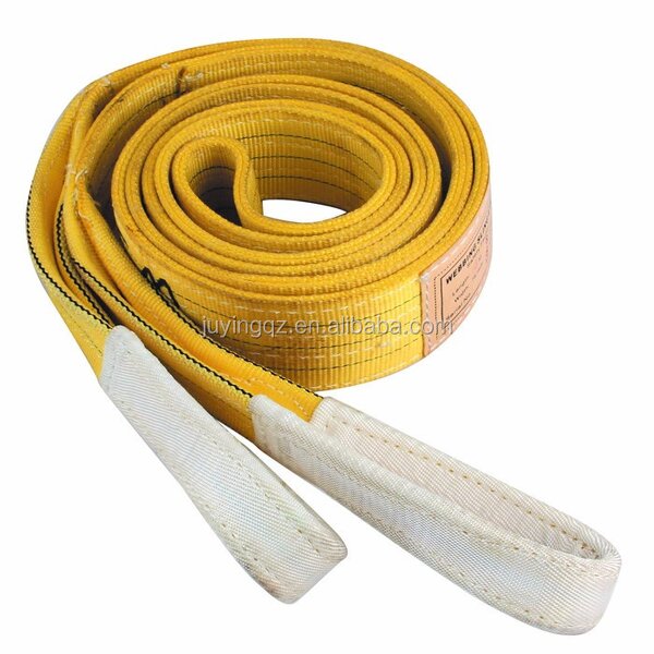 Webbing Lifting Sling Manufacturer - OEM 100% Polyester Sewn Two Four Layers