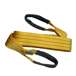 Flat Webbing Sling Manufacturer - OEM 2 Ton Polyester Nylon Folded Eye EN1492-1