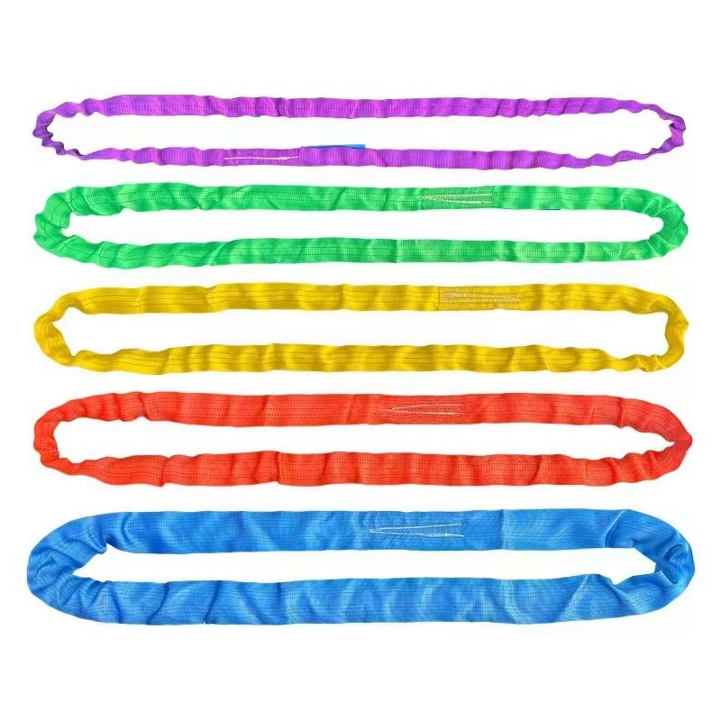 Flat Webbing Sling Manufacturer - OEM 1-10 Ton Polyester Nylon 75mm Width Versatile