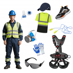 PPE Suit Manufacturer - OEM Customize Workwear with Safety Glasses Harness Helmet