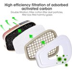 Gas Mask Manufacturer - OEM 3M 6502QL Silicone Half Face Dust Proof Reusable