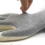 Anti-cutting Gloves Manufacturer - OEM CGLX Custom White Grade 5 HPPE Latex Coated Palm
