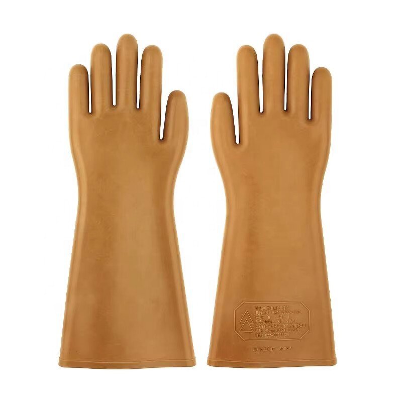 Insulated Gloves Manufacturer - OEM 00 Grade 5KV High Voltage Latex Electrical
