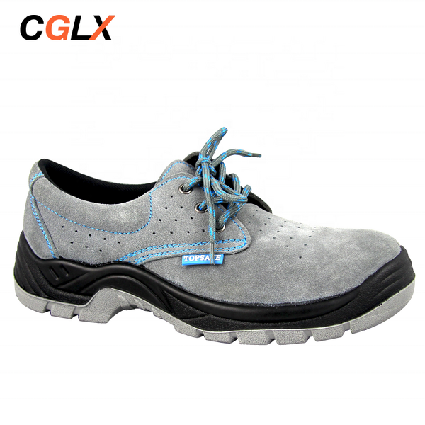 Safety Shoes Manufacturer - OEM CGLX Grey Lowcut Anti-slip Anti-puncture Without Laces