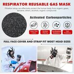Full Face Respiratory Mask Manufacturer - OEM CGLX Silicone with Filters for Chemical