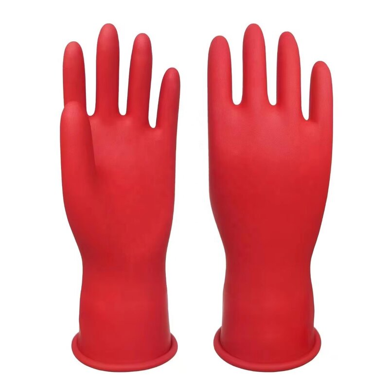 Insulated Gloves Manufacturer - OEM CGLX Low Voltage 1000V Red Rubber for Electrician
