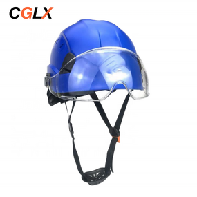 Safety Helmet Manufacturer - OEM CGLX Industrial with Glass Screen Adjustable Chin Strap