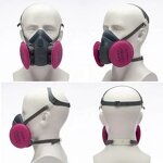 Gas Respirator Manufacturer - OEM Premium Reusable Silicone Half Mask with Cartridges