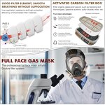Gas Mask Manufacturer - OEM Anti Masks Silicone with Activated Carbon Filters Nuclear