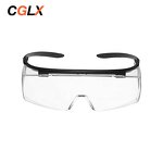 Safety Glasses Manufacturer - OEM CGLX Customizable Anti-fog Black Lens with Side Shields
