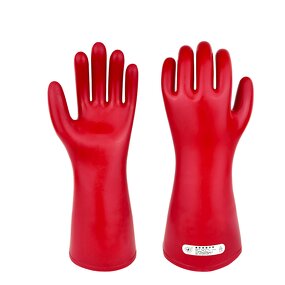 Insulated Gloves Manufacturer - OEM CGLX 11kv 12KV Red Electrical Insulation for Workman