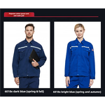 Boiler Suit Manufacturer - OEM CGLX Customizable Blue Work Clothes Set for Factory