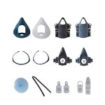 Gas Respirator Manufacturer - OEM Premium Reusable Silicone Half Mask with Cartridges