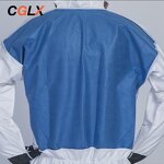 Safety Coveralls Manufacturer - OEM CGLX Blocks Liquid Splashes White Nonwoven for Lab