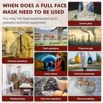 Full Face Gas Mask Manufacturer - OEM CGLX Reusable 40mm for Welding Filter Gases