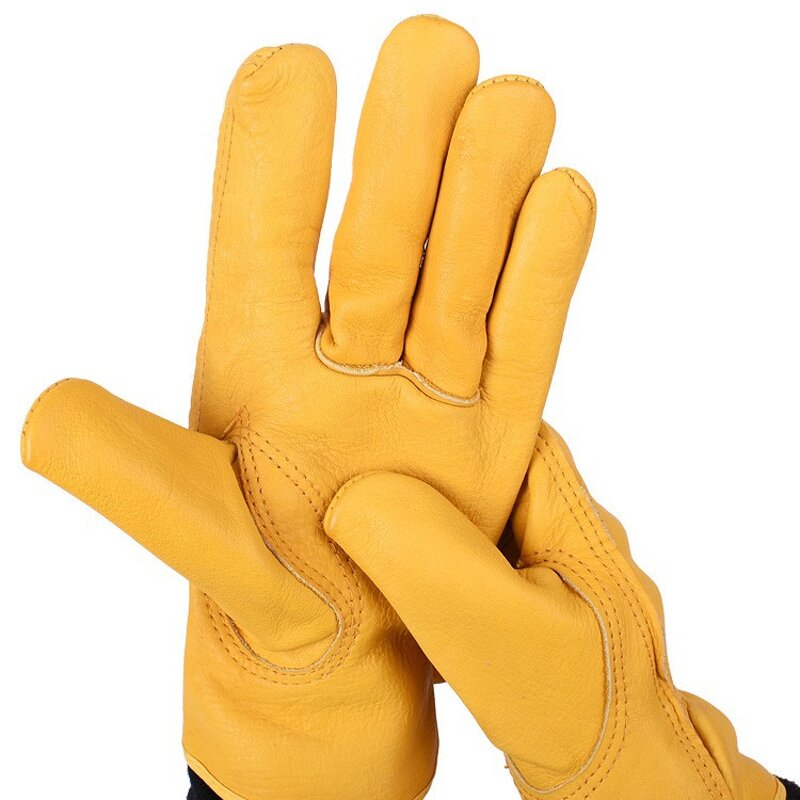 Welding Glove Manufacturer - OEM Cowhide High Temperature Resistant Short Leather