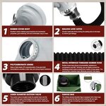 Full Face Gas Mask Manufacturer - OEM CGLX Reusable 40mm for Welding Filter Gases