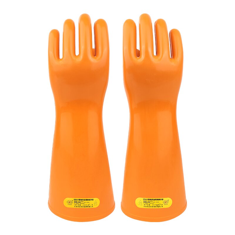 Insulated Gloves Manufacturer - OEM CGLX Yellow 25kV High Voltage for Electric Power