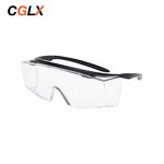 Safety Glasses Manufacturer - OEM CGLX Customizable Anti-fog Black Lens with Side Shields
