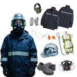 PPE Suit Manufacturer - OEM Customize Workwear with Safety Glasses Harness Helmet