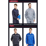 Boiler Suit Manufacturer - OEM CGLX Customizable Blue Work Clothes Set for Factory