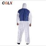 Safety Coveralls Manufacturer - OEM CGLX Blocks Liquid Splashes White Nonwoven for Lab
