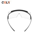 Safety Glasses Manufacturer - OEM CGLX Customizable Anti-fog Black Lens with Side Shields