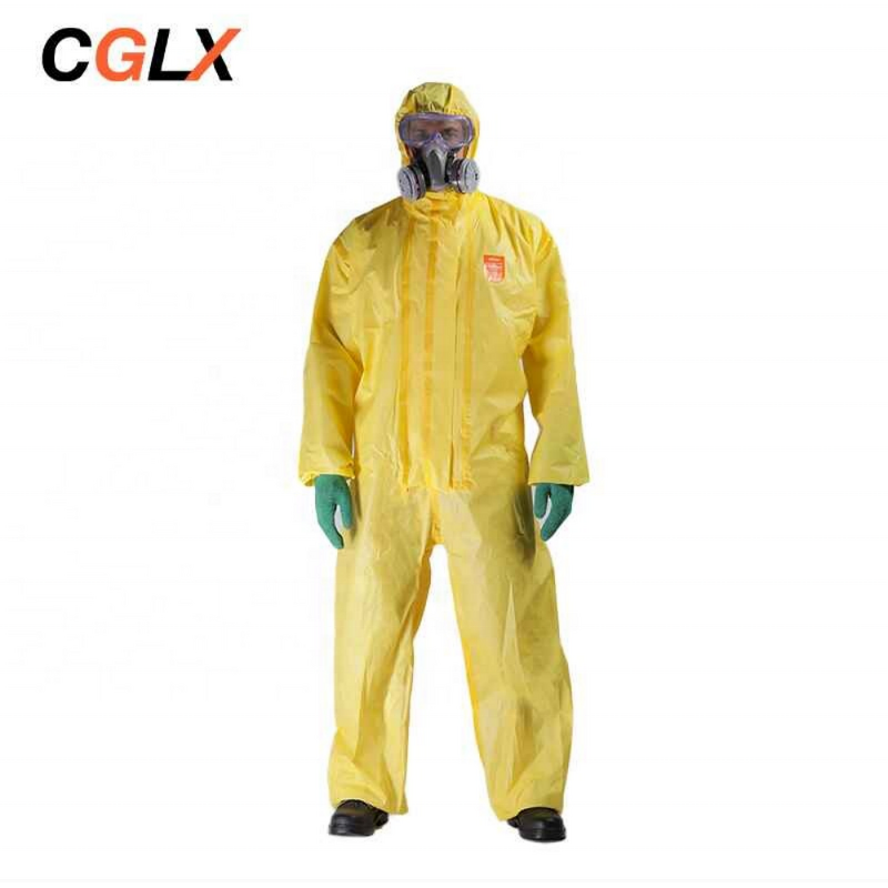 Safety Coverall Manufacturer - OEM CGLX Yellow Reusable Paint Suit CE Certification