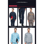 Boiler Suit Manufacturer - OEM CGLX Customizable Blue Work Clothes Set for Factory