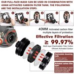 Gas Mask Manufacturer - OEM 6800 Full Face Silicone with Activated Carbon Filters