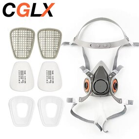 Respirator Mask Manufacturer - OEM Organic Particles Paint Cement Industrial Silicone
