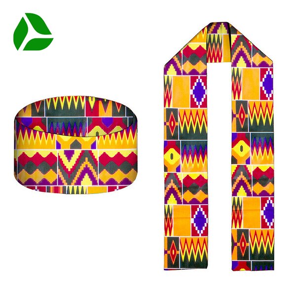 Kente Pattern Hats Factory - Fashion Stole Sash Accessory Printing