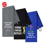 Golf Towel Manufacturer - Custom Magnet Microfiber Cleaning Towel