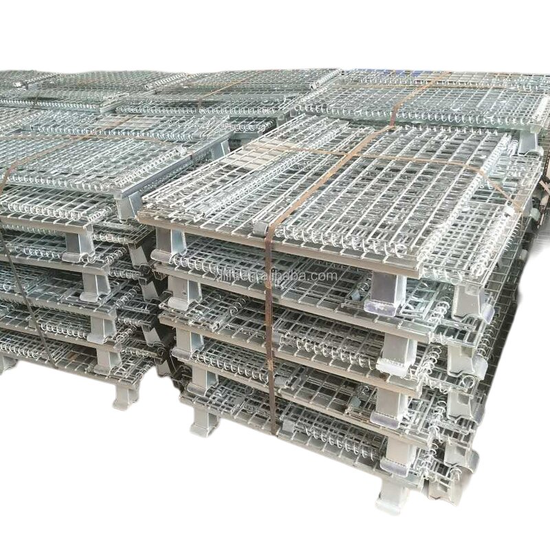 Folding Storage Cage Manufacturer - Roll Cage Steel Wire Basket