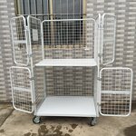 Cargo Rolling Cage Manufacturer - 2 Doors Demountable Pallet Cage