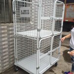 Cargo Rolling Cage Manufacturer - 2 Doors Demountable Pallet Cage