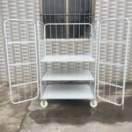 Wire Mesh Roll Container Factory - 3 Sided Cargo Storage Rolltainer
