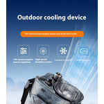 Waist Clip Fan Manufacturer - OEM Portable High-Speed Strong Wind for Outdoor