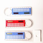 3in1 Ruler Calculator Manufacturer - Wholesale Cheapest Solar 10cm Angle Ruler Card