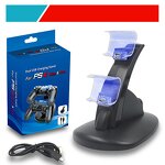 PS4 Charging Stand Manufacturer - Factory Price Dual USB LED Dock for Controller