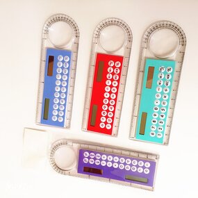 3in1 Ruler Calculator Manufacturer - Wholesale Cheapest Solar 10cm Angle Ruler Card