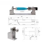 Laser Rotary Shaft Manufacturer - OEM with Driver for Fiber Laser Marking Machine
