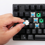 Mechanical Keyboard Manufacturer - OEM 104 Key True with Blue Black Switches