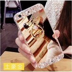 Phone Case Manufacturer - OEM Luxury Diamond Mirror for iPhone 7 Plus with Ring